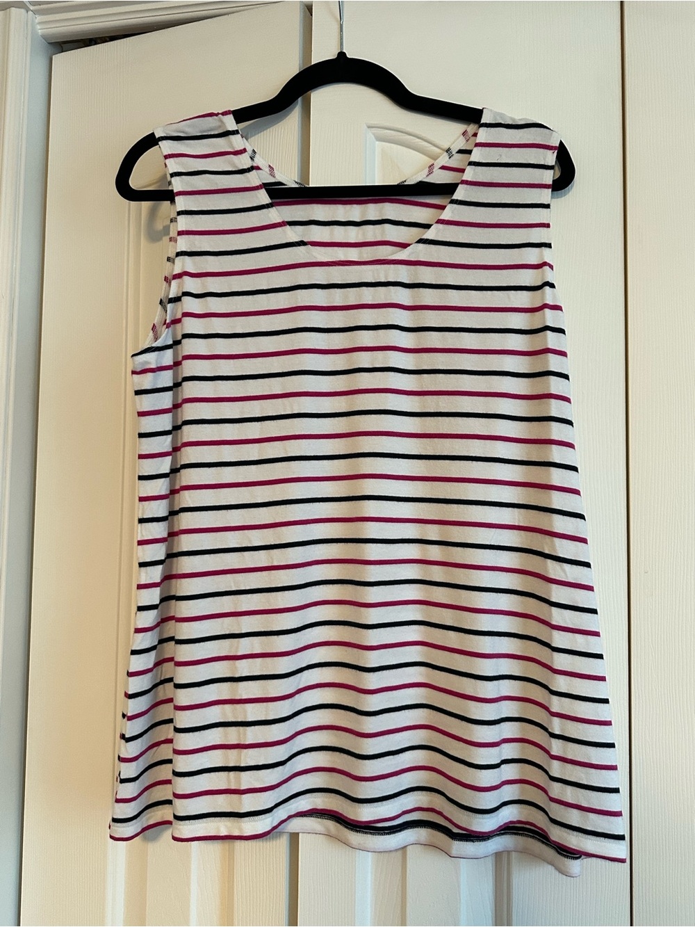 🇨🇦 Miik Shandra Reversible Top – Black & Magenta Stripe – XL